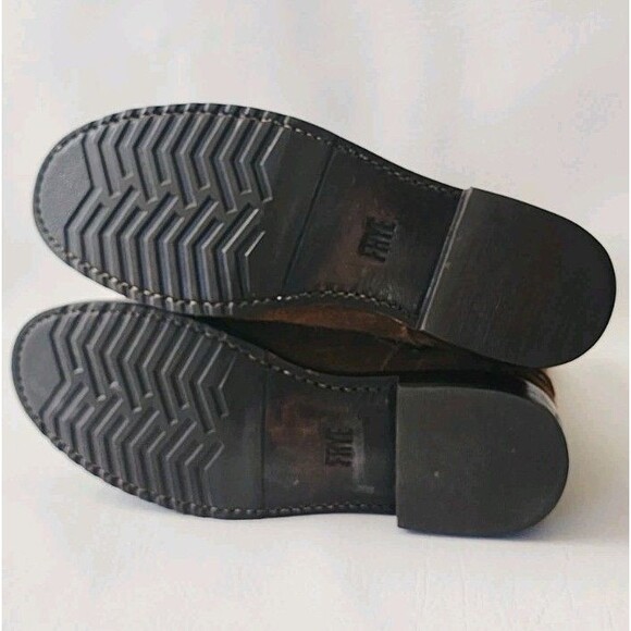 Anthropologie Frye Natalie Studded Embroidered Engineer Boots 7.5 - Picture 7 of 8